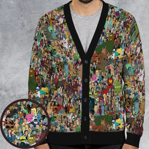 Futurama Characters Cardigan
