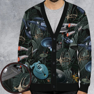 Star Trek Spaceship Pattern Cardigan