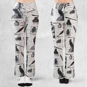 Nevermore The Raven Edgar Allan Poe Flare Leggings