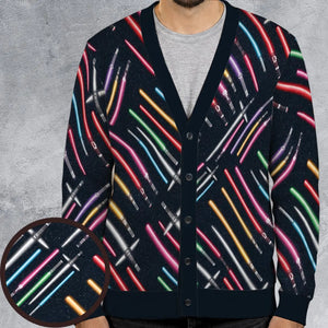 Lightsabers Star Wars Pattern Cardigan