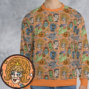 All-over Print Sweatshirt - 5C32KYVF - - 1