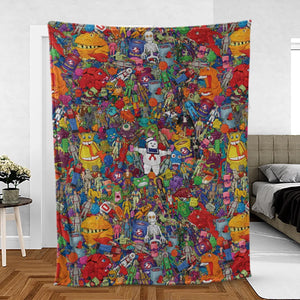 Ghostbusters Toybox Fleece Blanket