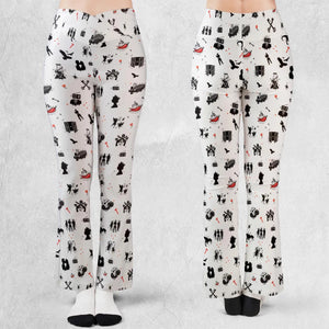 Legandary Bands Mashup Flare Leggings