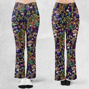 Christmas Movie Little Monsters Greamlins Flare Leggings