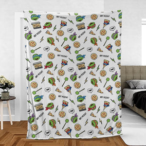 Got Pizza Teenage Mutant Ninja Turtles Fleece Blanket