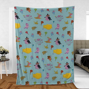 Heffalumps and Woozles Winnie the Pooh Fleece Blanket