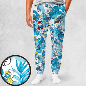 The Smurfs Pattern Sweatpants