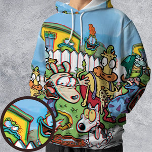 Spunky Style Rocko's Modern Life All-over Print Hoodie