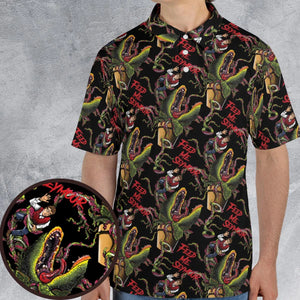 Feed Me Seymour Horror Little Shop AOP Men/Women Polo Shirt