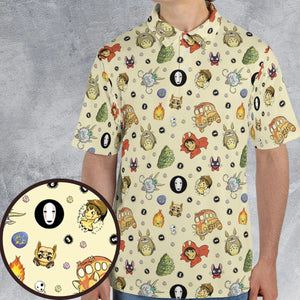 Ghiblipalooza Ghibli Themed AOP Men/Women Polo Shirt