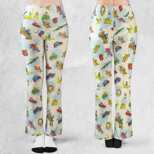 The Busy World of Richard Scarry Flare Leggings