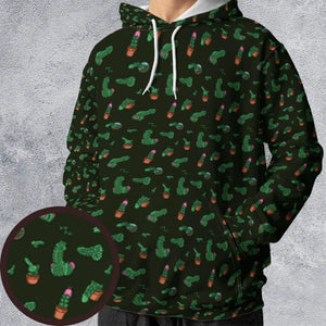Funny Plants Pattern All-over Print Hoodie