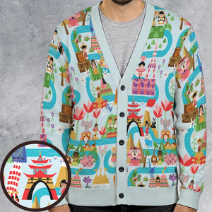 It's Small World Map Cardigan