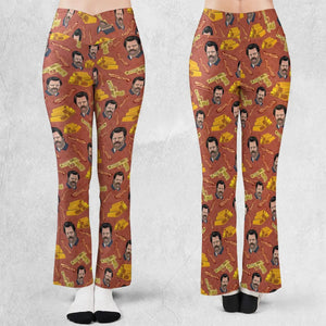 A Swan Song Parks and Recreation Flare Leggings
