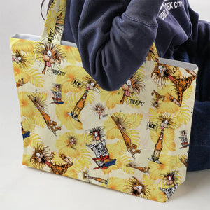 Bill The Cat Bloom County Large Tote Bag