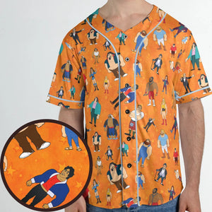 80s Hulk Rock 'n' Wrestling Characters Unisex Baseball Jersey
