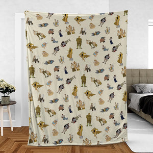 Adventure In Atlantis The Lost Empire Fleece Blanket
