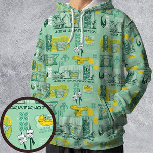The Mandalorian Star Wars Aloha All-over Print Hoodie