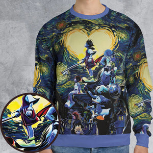 Kingdom Hearts Starry Night All-over Print Sweatshirt
