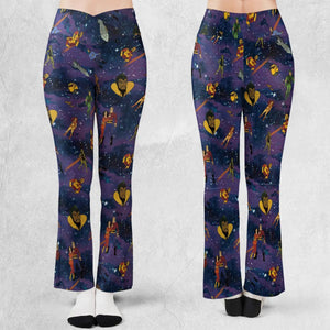 Flash Gordon Cartoon Characters Flare Leggings