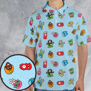 Yo Gabba Gabba Star Wars Mashup AOP Men/Women Polo Shirt