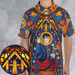 Stained Glass Star Trek AOP Men/Women Polo Shirt