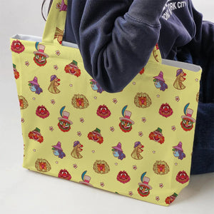 The Electric Mayhem Characters The Muppet Show Large Tote Bag