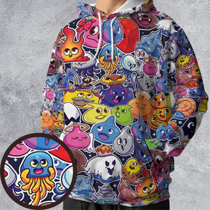 Slimes Dragon Quest All-over Print Hoodie