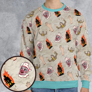 The Wicker Man Pattern All-over Print Sweatshirt