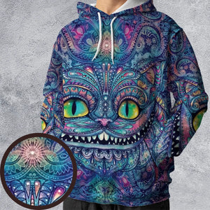 Cheshire Cat Alice In Wonderland All-over Print Hoodie
