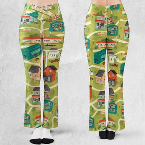 Schitt's Creek Town Map Flare Leggings