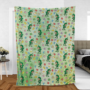 Lucky the Leprechaun Cereal Fleece Blanket