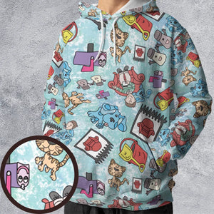 Blue's Clues Friend Party All-over Print Hoodie