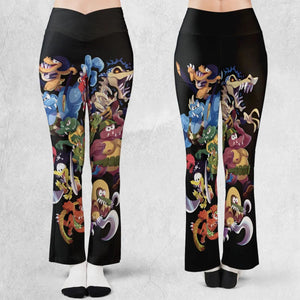 Krem Krew Donkey Kong Flare Leggings