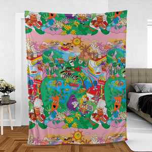 Foodland Mcdonaldland Fleece Blanket
