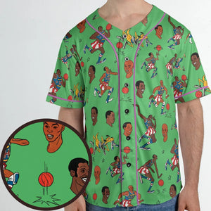 Harlem Globetrotters Characters Unisex Baseball Jersey
