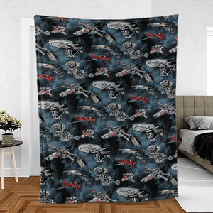 Ultimate Space Fleet Fleece Blanket