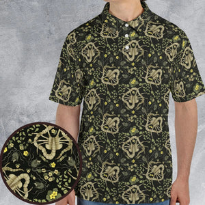 Facehugger Flower Pattern Alien AOP Men/Women Polo Shirt