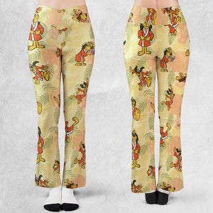 Kung Fu Dog Hong Kong Phooey Flare Leggings