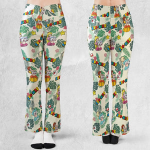 Super Mario Boo-Bies Pattern Flare Leggings