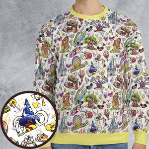 All-over Print Sweatshirt - HPY95LZ6 - - 1