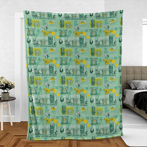 The Mandalorian Star Wars Aloha Fleece Blanket