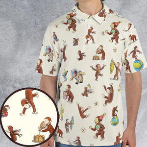 Riotsociety Curious George AOP Men/Women Polo Shirt