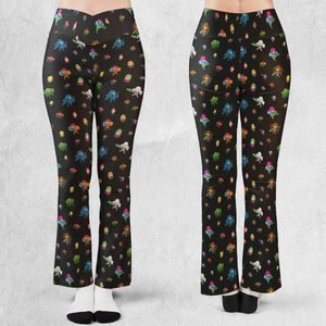 Metroid Pattern Flare Leggings