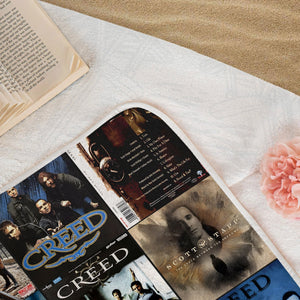 Creed Beach Towel Album Cover Collage Classic Rock Towel
