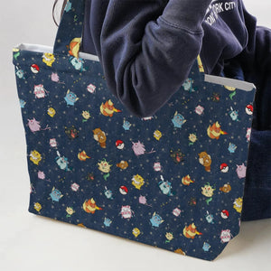 Gengar as Eevee The Eeveelutions Pokemon Large Tote Bag