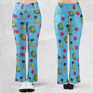 Ghostbusters Slimer Summer Vibes Flare Leggings