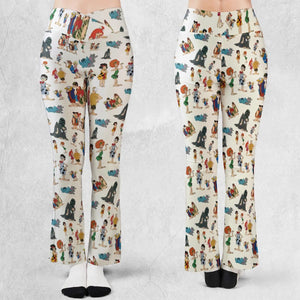 The Pebbles and Bamm Bamm Show Characters Flare Leggings