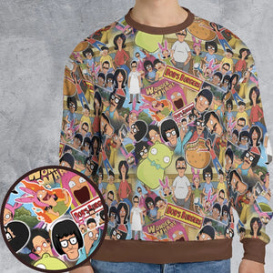 Bob's Burger Wonder Wharf All-over Print Sweatshirt