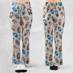 Cartoon Who Doctor Who Flare Leggings